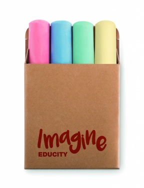 Logo trade promotional items picture of: 4 chalk sticks